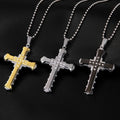 Men's Silver Cross Necklace & Pendant