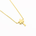 Palm Tree Gold & Silver Necklace for Women gold