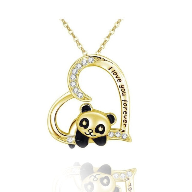 Gold Panda Necklace A