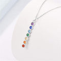 7 Chakras Pendant Necklace Natural Stones Chain Men Women