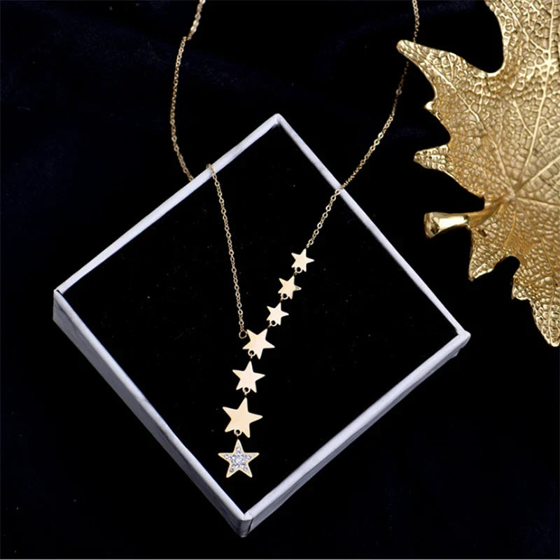 Multiple Star Pendant Necklace