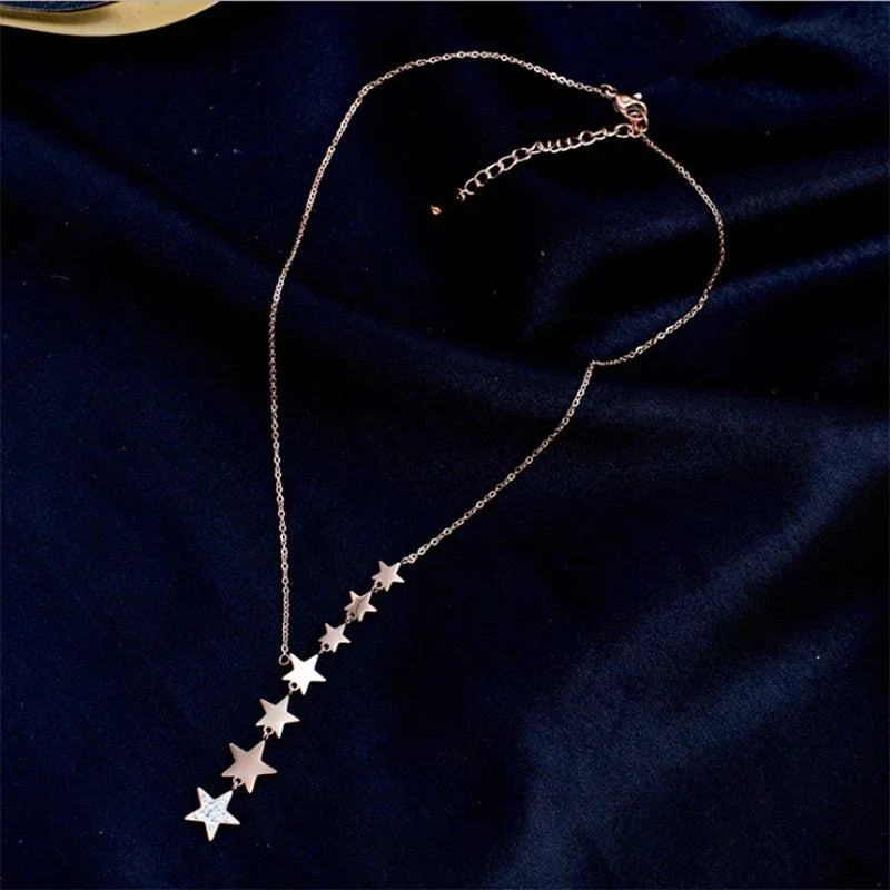Multiple Star Pendant Necklace