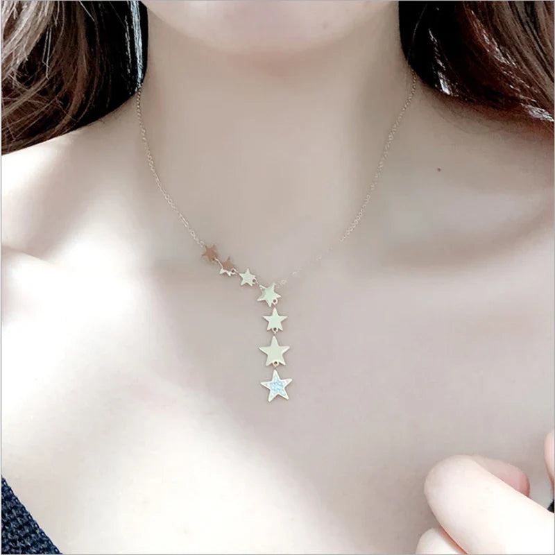 Multiple Star Pendant Necklace