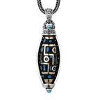 Rotating Pattern Pendant Necklace Anti-Stress