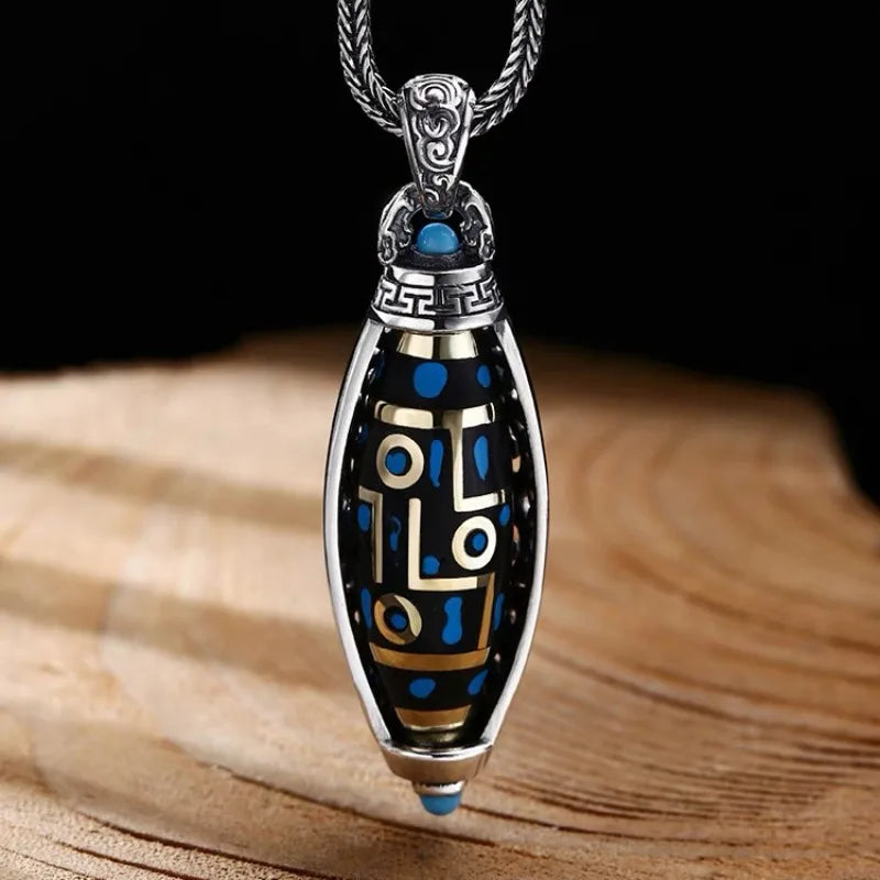 Rotating Pattern Pendant Necklace Anti-Stress