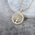 Tree of Life Pendant Necklace for Women gold