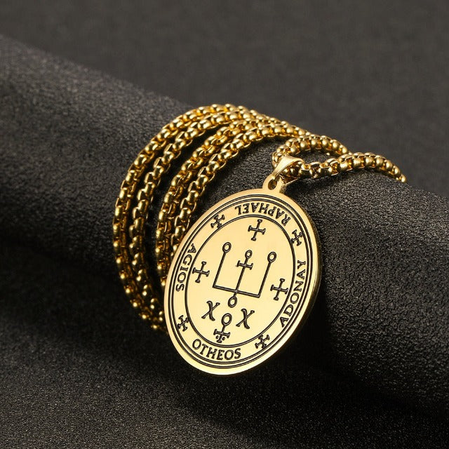 Archangel Pendant Necklace gold