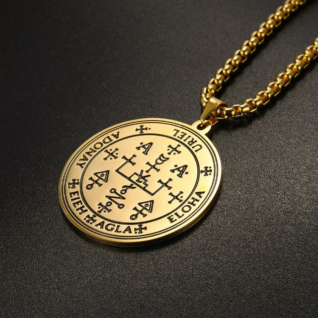 Archangel Pendant Necklace gold