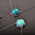 Blue Northern Lights Pendant Necklace