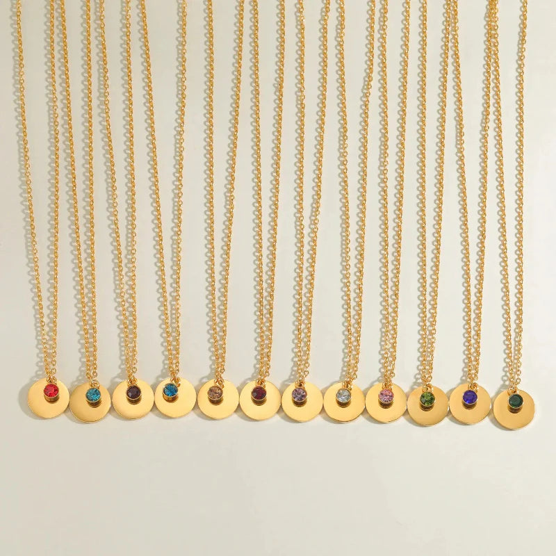 Pendant Necklace with Birthstone