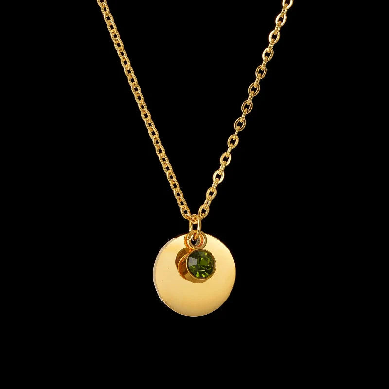 Collier Pendentif avec Pierre de Naissance