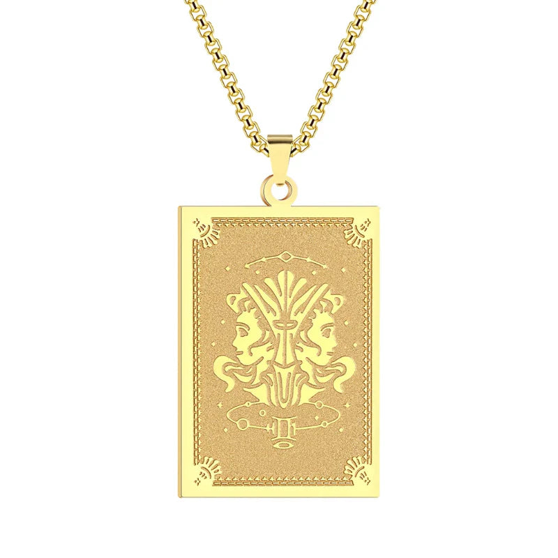 Pendant Necklace with Zodiac Sign