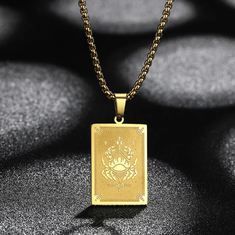 Collier Pendentif avec Signe du Zodiaque