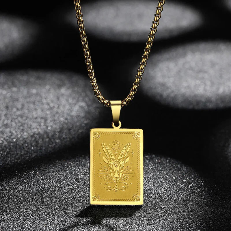 Pendant Necklace with Zodiac Sign