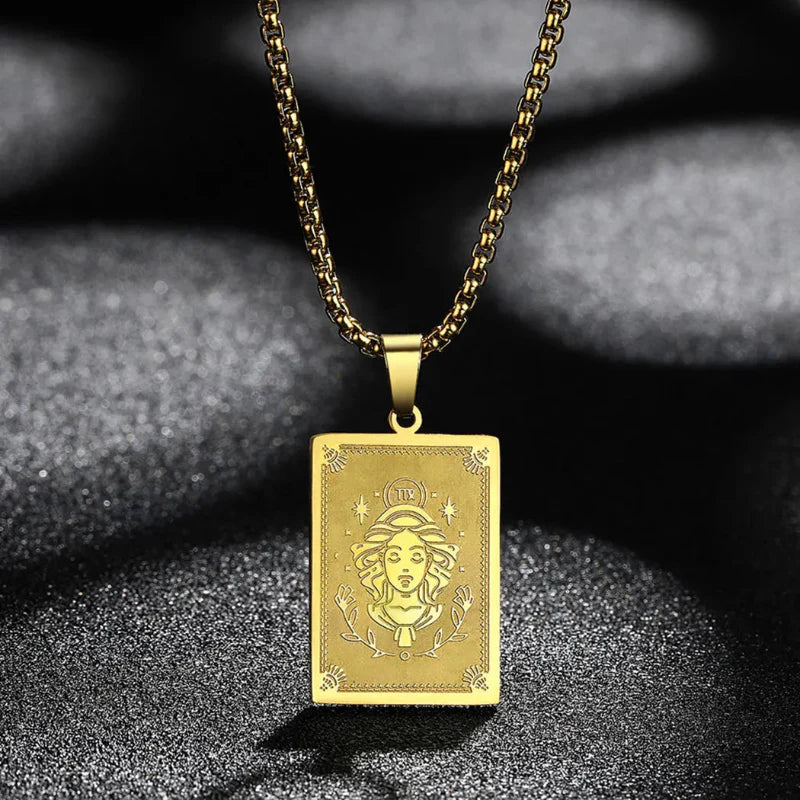 Pendant Necklace with Zodiac Sign
