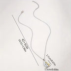 Hug Pendant Necklace Dog and Owner