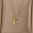 Collier Pendentif Coeur Doré
