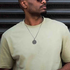 Nautical Compass Pendant Necklace Rose of the Winds Men