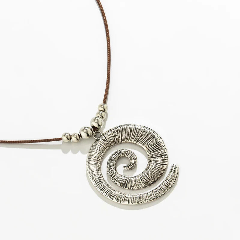Spiral Shell Pendant Necklace
