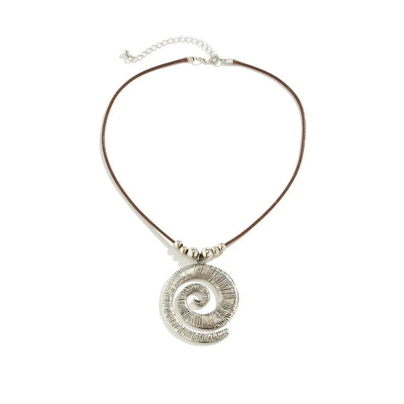 Spiral Shell Pendant Necklace