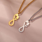 Collier Pendentif Couple Infini argent