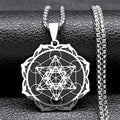 Metatron Cube Pendant Necklace for Men or Women