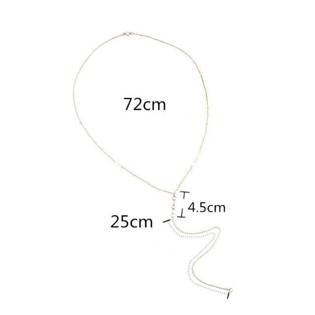 Back Pendant Necklace for Women