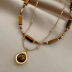 Tiger Eye Protection Pendant Necklace B