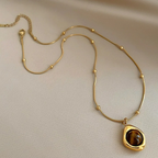 Tiger Eye Protection Pendant Necklace B