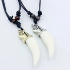 Collier Pendentif Dent de Requin or