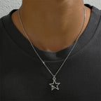Double Star Pendant Necklace