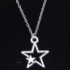 Double Star Pendant Necklace
