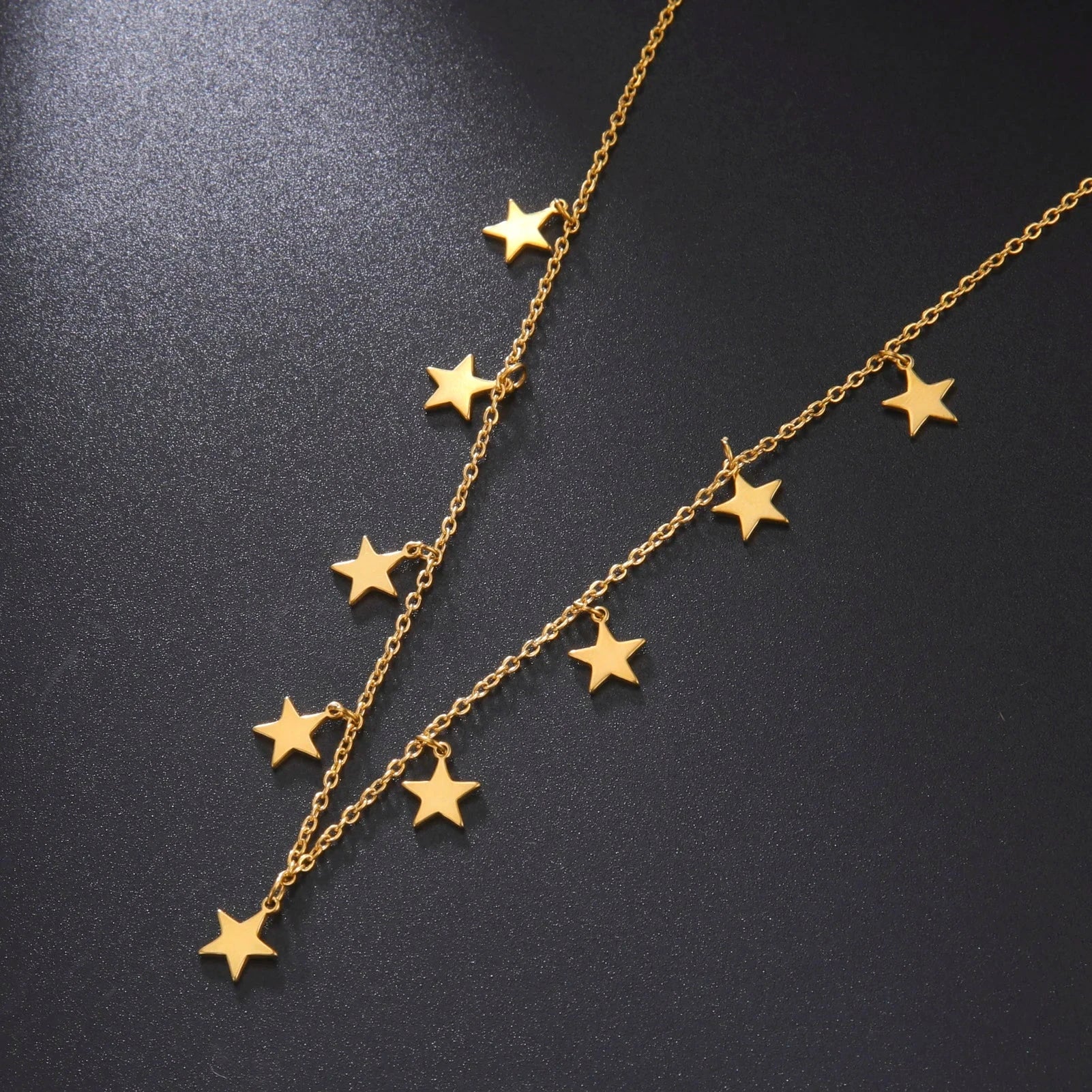 Astrology Star Pendant Necklace gold