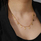 Astrology Star Pendant Necklace gold