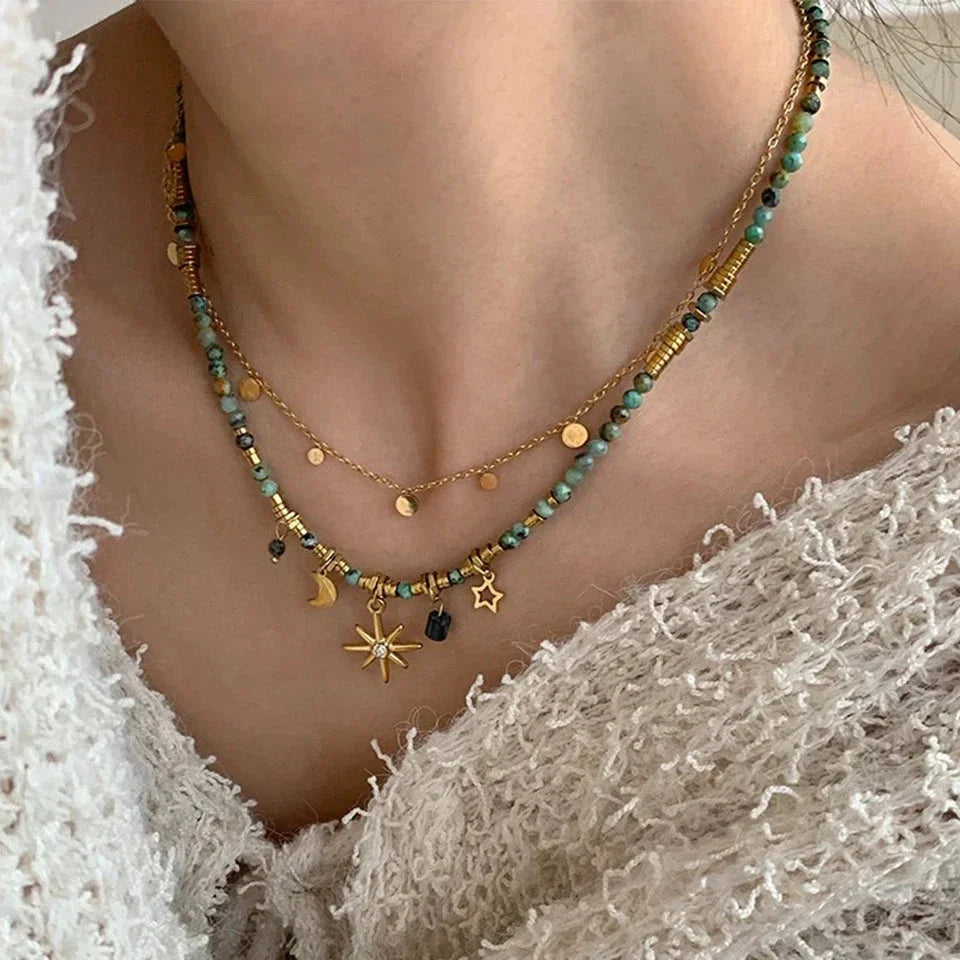 Bohemian Style Star Pendant Necklace