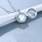 Fertility Pendant Necklace with Zircon Moonstone