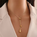 Fine Water Drop Pendant Necklace