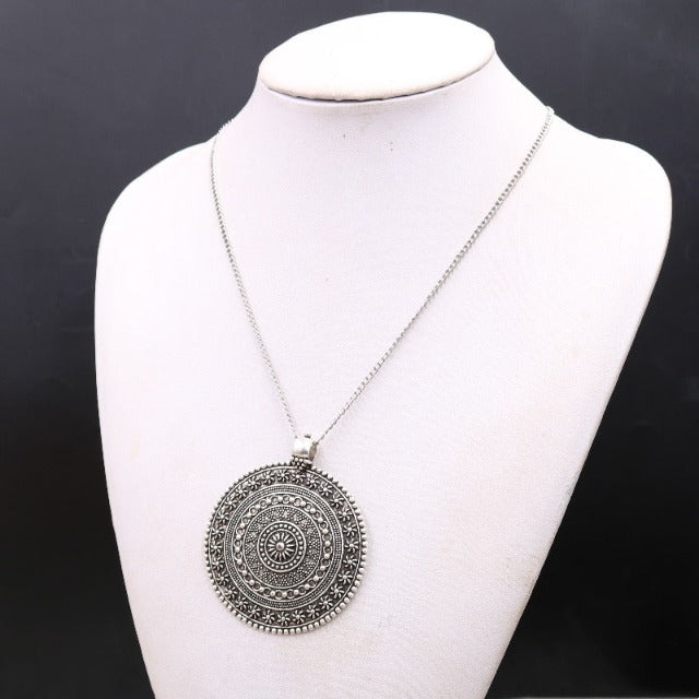 Dawapara Women's Flower of Life Mandala Pendant Necklace