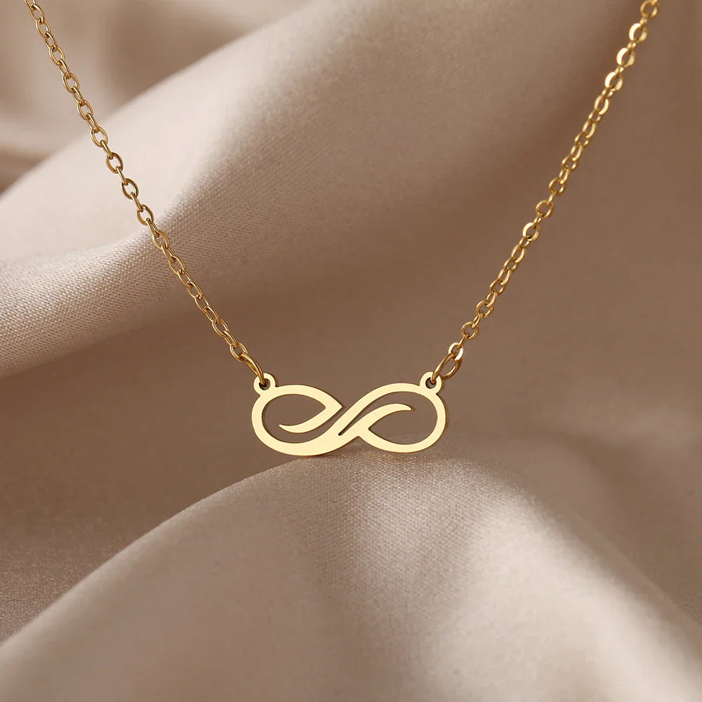 Collier Pendentif Infini Doré Femme or