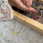 Collier Pendentif Infini Doré Femme or