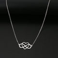 Collier Pendentif Infini et Coeur Femme argent