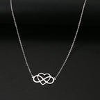 Collier Pendentif Infini et Coeur Femme argent