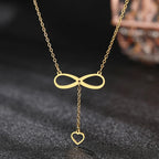 Collier Pendentif Infini et Coeur or