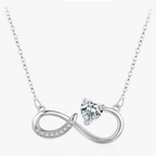 Collier Pendentif Infini et Lion en Zircon