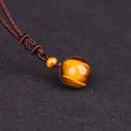 Tiger Eye Pendant Necklace Men Women