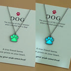 Dog Paw Pendant Necklace