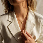 Birthstone Pendant Necklace with Zodiac Sign Silver & Gold