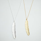 Feather Pendant Necklace for Women