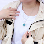 Rotating Pendant Necklace Compass Wind Rose