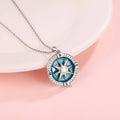 Rotating Pendant Necklace Compass Wind Rose